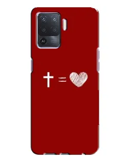Чехол для OPPO A94 с картинкой «Уравнение любви»