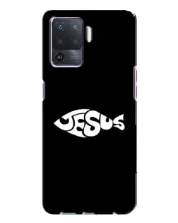Чехол для OPPO A94 с картинкой «Рыба Jesus»