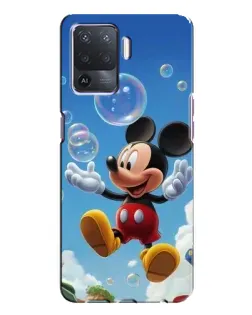 Чехол для OPPO A94 с картинкой «Mickey и мыльные пузыри»