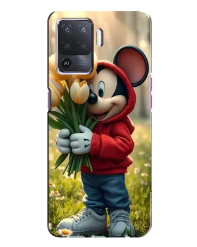 Чехол для OPPO A94 с картинкой «Микки с тюльпанами» Чехол для OPPO A94 с картинкой «Микки с тюльпанами»