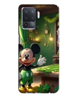 Чехол для OPPO A94 с картинкой «Микки в мастерской»