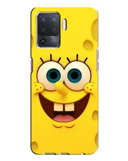 Чехол для OPPO A94 с картинкой «Губка Боб улыбка»