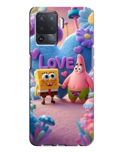 Чехол для OPPO A94 с картинкой «Губка Боб Патрик»