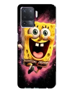 Чехол для OPPO A94 с картинкой «Взрывной Спанч Боб»