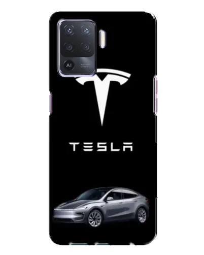 Чехол для OPPO A94 с картинкой «Tesla Model Y»