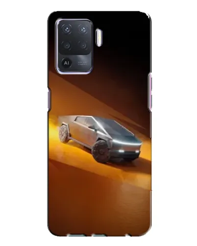 Чехол для OPPO A94 с картинкой «Cybertruck в пустыне»