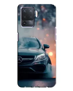 Чехол для OPPO A94 с картинкой «Mercedes — ночной город»
