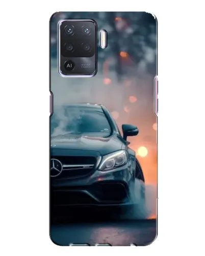 Чехол для OPPO A94 с картинкой «Mercedes — ночной город»