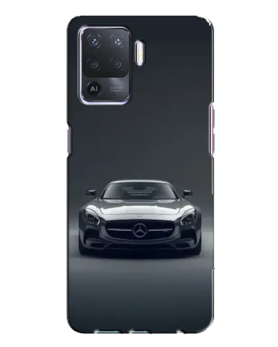 Чехол для OPPO A94 с картинкой «Mercedes на черном»