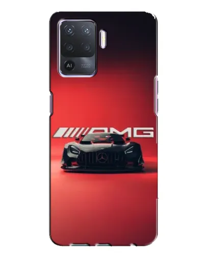 Чехол для OPPO A94 с картинкой «Mercedes AMG — красная линия»