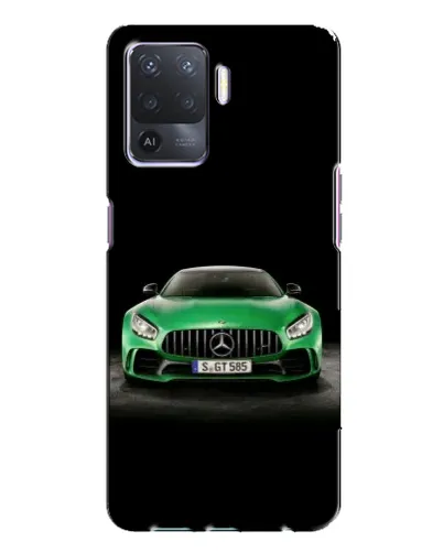 Чехол для OPPO A94 с картинкой «Mercedes — неоновый лого»