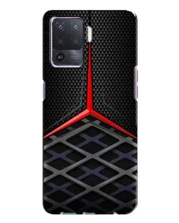 Чехол для OPPO A94 с картинкой «Mercedes Carbon Grid»