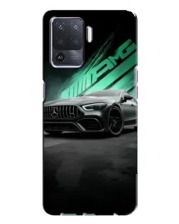 Чехол для OPPO A94 с картинкой «Темный Mercedes AMG»