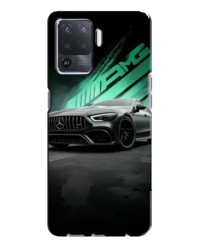 Чехол для OPPO A94 с картинкой «Темный Mercedes AMG»