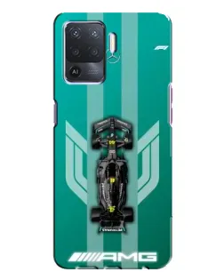 Чехол для OPPO A94 с картинкой «Mercedes AMG Petronas»