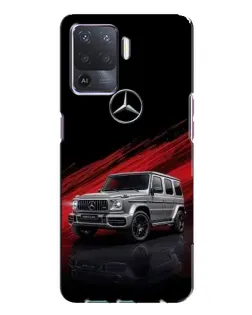 Чехол для OPPO A94 с картинкой «Mercedes G-Class красный»