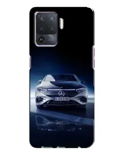 Чехол для OPPO A94 с картинкой «Ночной Mercedes EQ»