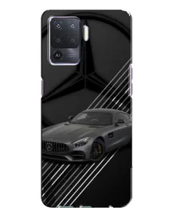 Чехол для OPPO A94 с картинкой «Mercedes AMG — графика»