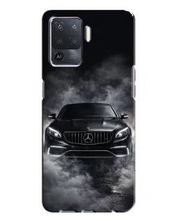 Чехол для OPPO A94 с картинкой «Mercedes в дыму»