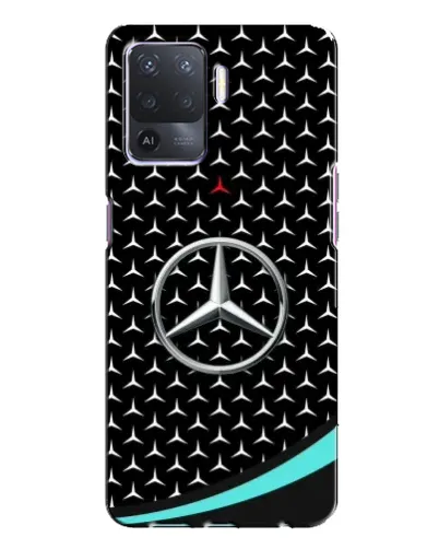 Чехол для OPPO A94 с картинкой «Mercedes — бирюзовый акцент»