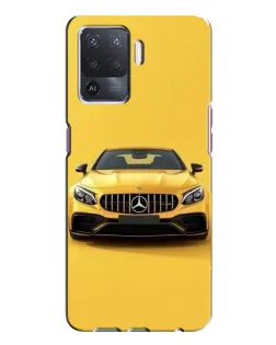 Чехол для OPPO A94 с картинкой «Желтый Mercedes GT»