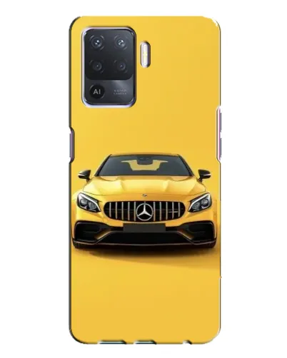 Чехол для OPPO A94 с картинкой «Желтый Mercedes GT»