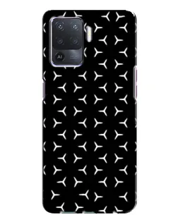 Чехол для OPPO A94 с картинкой «Mercedes паттерн звезд»