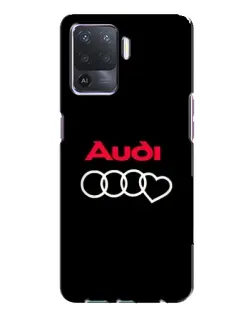 Чехол для OPPO A94 с картинкой «Логотип Audi Heart»