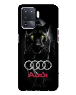 Чехол для OPPO A94 с картинкой «Пантера и Audi»