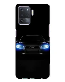 Чехол для OPPO A94 с картинкой «Audi в неоне»