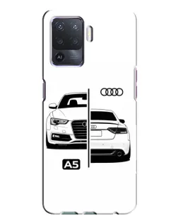 Чехол для OPPO A94 с картинкой «Audi — контрастный дизайн»