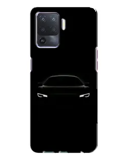 Чехол для OPPO A94 с картинкой «Взгляд Audi в темноте»