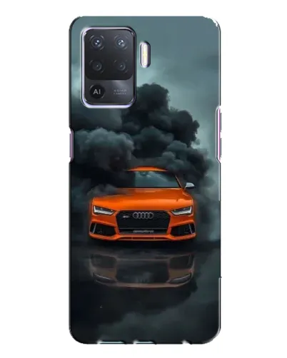 Чехол для OPPO A94 с картинкой «Audi в облаках дыма» Чехол для OPPO A94 с картинкой «Audi в облаках дыма»