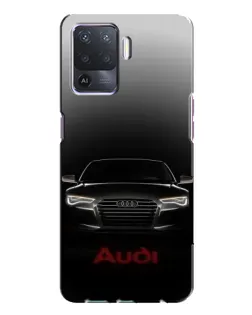Чехол для OPPO A94 с картинкой «Audi — градиентный контур»