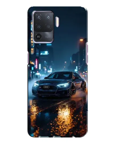 Чехол для OPPO A94 с картинкой «Ночной город и Audi» Чехол для OPPO A94 с картинкой «Ночной город и Audi»
