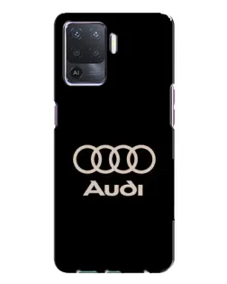 Чехол для OPPO A94 с картинкой «Audi — золотой логотип»