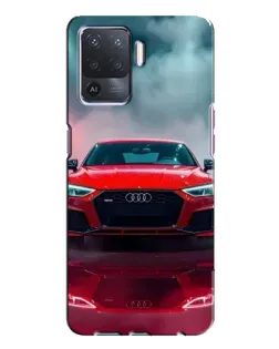 Чехол для OPPO A94 с картинкой «Audi RS — красный стиль»
