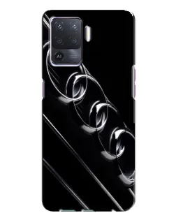 Чехол для OPPO A94 с картинкой «Audi — абстрактные кольца»