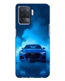 Чехол для OPPO A94 с картинкой «Audi — голубая энергия»