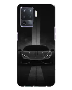 Чехол для OPPO A94 с картинкой «Lamborghini симметрия дорог»