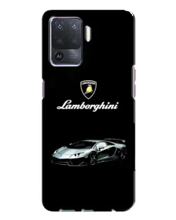 Чехол для OPPO A94 с картинкой «Логотип Lamborghini классика»