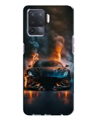 Чехол для OPPO A94 с картинкой «Lamborghini дымная эстетика»