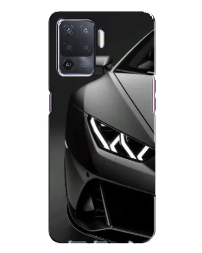 Чехол для OPPO A94 с картинкой «Lamborghini фары детализация»