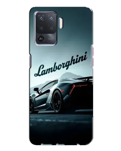 Чехол для OPPO A94 с картинкой «Классическая надпись Lamborghini»