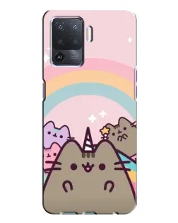 Чехол для OPPO A94 с картинкой «Единорог Pusheen»