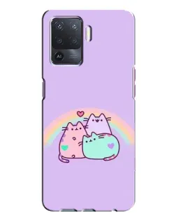 Чехол для OPPO A94 с картинкой «Радужные Пушины»