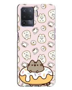 Чехол для OPPO A94 с картинкой «Пушин на пончике»
