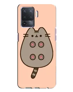 Чехол для OPPO A94 с картинкой «Пушин пузиком кверху»