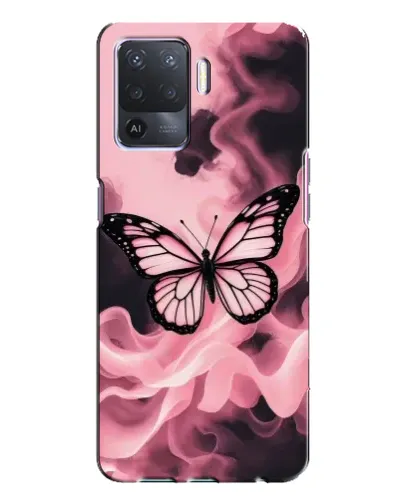 Чохол для OPPO A94 з картинкою «Метелик у диму»