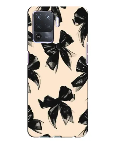 Чохол для OPPO A94 з картинкою «Патерн чорні банти»